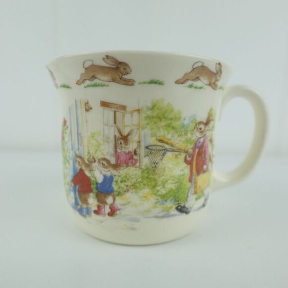 Royal Doulton Bunnykins English Fine Bone China Plate, Bowl & Cup Set 1988 - Picture 2 of 16